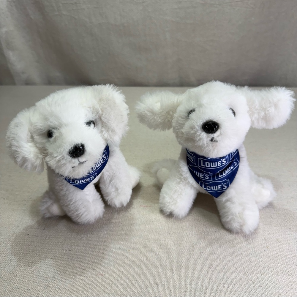 2025 Lowes Plush Dog Puppy Stuffed Animals - Set of 2